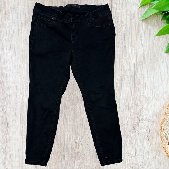 Torrid‎ Womens Bombshell Skinny Jeans Size 18 SHORT Black - Picture 1 of 11